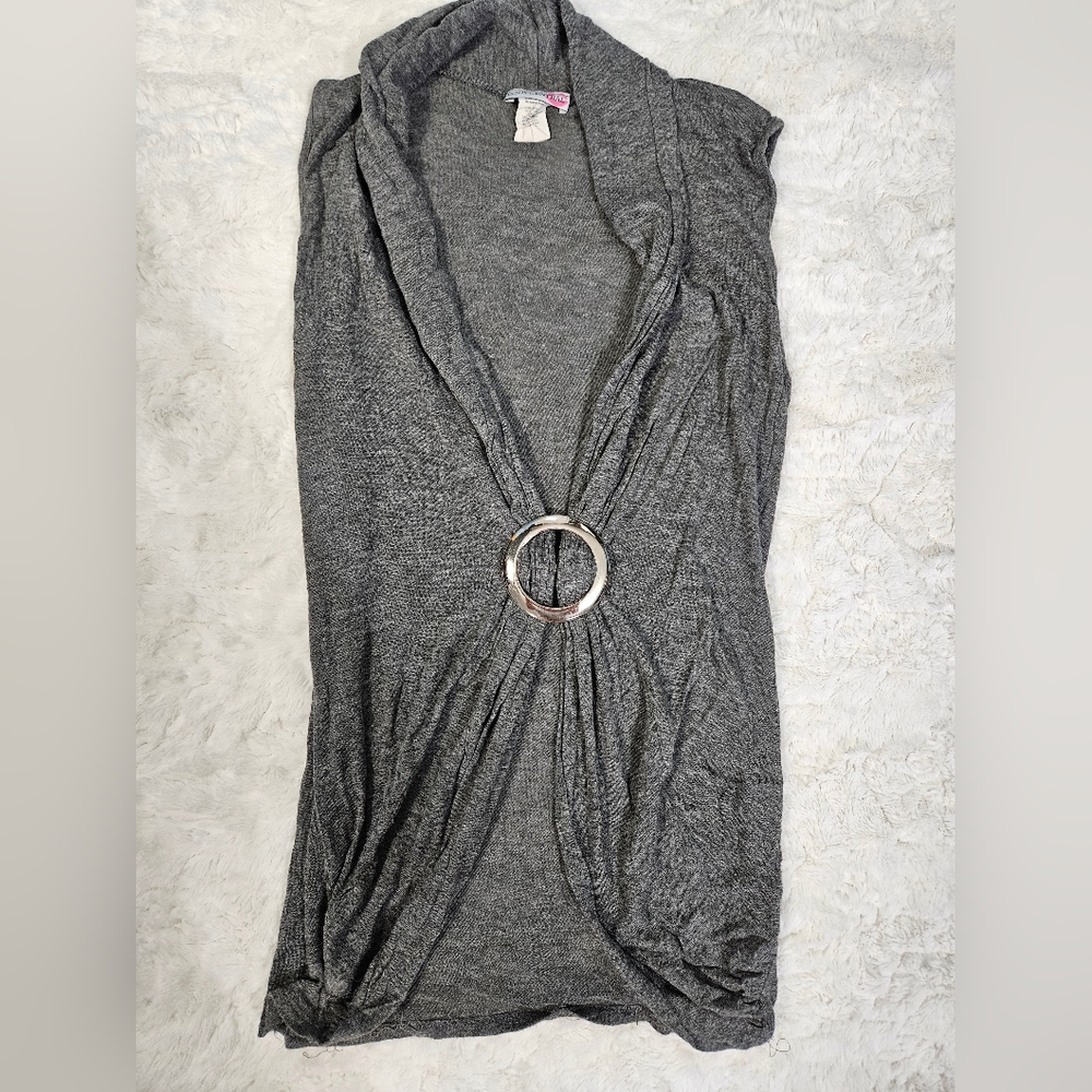 Grey Over Tank Blouse